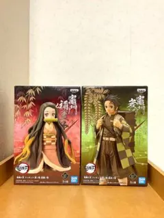 【未開封】鬼滅の刃 フィギュア 絆ノ装 炭治郎 禰豆子 セピアカラー 2体セット