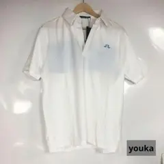 J.LINDEBERG ジェイリンドバーグ ゴルフポロシャツ メンズL 白 半袖