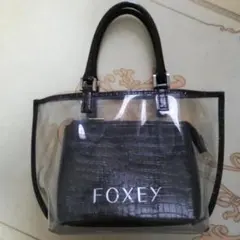 FOXEY クリアバッグ　茶のサムネイル