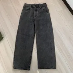 GU グレー ワイドパンツ サイズ28