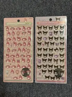 正規品　ボンボンドロップシール　ミニ　マイメロディ　クロミ　セット売り