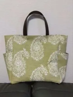 イギリスのクラーク&クラークの生地で作ったトートバッグ　ペイズリー インポート