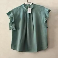 オペークドットクリップ 新品 ブラウス Lサイズ ワールド