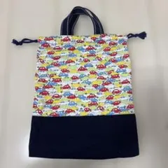 車柄 巾着袋 お着替え袋 体操服袋
