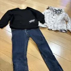 【RADCUSTAM】リバーシブルシャツとジーンズ【RODEO】トレーナーセット