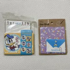 【未開封】レトロ　2冊セット　 ディズニー ドナルド デイジー ミニレターセット