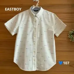 EASTBOY 半袖シャツ 星柄 ホワイト