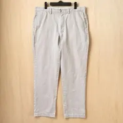 ポロラルフローレン ノータックチノパン　アイボリー　薄ベージュ　コットン100