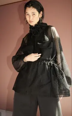 emmi atelier撥水ワッシャーブルゾン