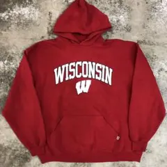 00s Russellラッセル カレッジスウェットパーカー XL レッド