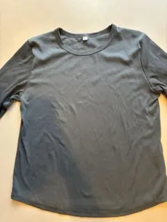 GU ソフトリブクルーネックTシャツ