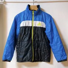 adidas 中綿コート 140cm 青/黒