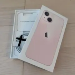 箱のみ Apple iPhone 13 ピンク Lightningケーブル付き - メルカリ