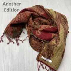 Another Edition アナザーエディション 刺繍 マフラー ストール