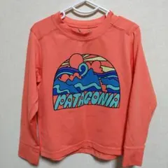 Patagonia ラッシュガード 2T オレンジ
