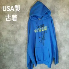 USA製　古着　インポート　PORT and COMPANY 青 XL