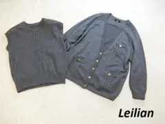 Leilian レリアン 花柄釦 クローバー ドット柄 日本製 - メルカリ