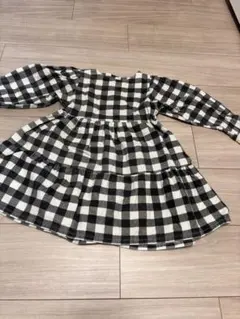 Aosta チェック柄 長袖ワンピース L