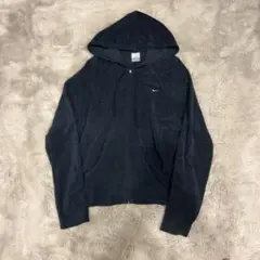 00s NIKE 銀タグ　薄手ジップパーカー　レディースXL レギュラー古着