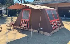 【直接引渡・川崎市】状態良好 日本製ヴィンテージテント 6人用【たのメル便】 直接引渡・川崎市】状態良好 日本製ヴィンテージテント 6人用