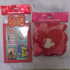 ディズニー　ミニー　スタイルスタジオポストカード　ミニタオル　セット