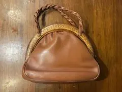 ARUKAN 高屋 レザー ハンドバッグ 編み込みハンドルのサムネイル