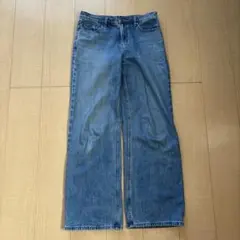 UNIQLOバギージーンズ24インチ裾上げなし