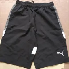 【中古　パンツ】プーマ　サッカーパンツ　ジュニア　150　黒