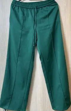 GU グリーン ワイドパンツ Lサイズ