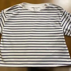 ネイビーボーダーカットソー5号サイズ