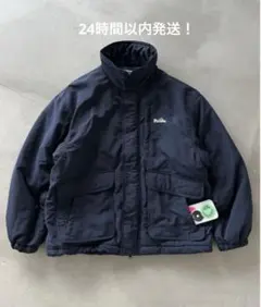 Perushu ナイロン×フリース　スタンドネックアウトドアブルゾン