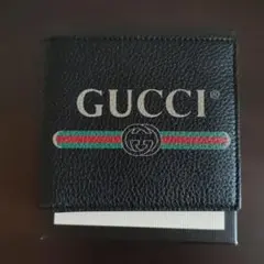GUCCI 二つ折り財布 オールドロゴ 496316 0GCAT 8163