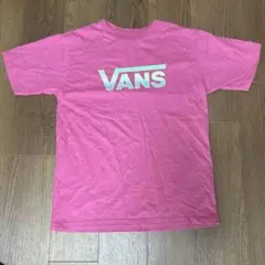 VANS グラデーションロゴ Tシャツ Lサイズ ピンク