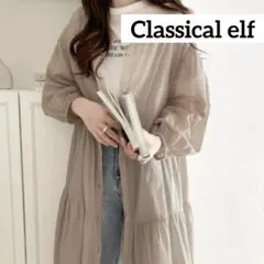 新品Classical elf 前後2wayシアーティアードロングシャツブラウス