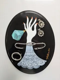 【おまけ付き】ビンテージ　クリアラインストーン＋ブローチ