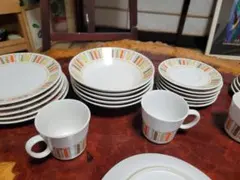 Noritake 5客セット カップ＆ソーサー プレート揃い 昭和レトロ