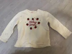 シャーリーテンプル　110 トレーナー　トップス　アイボリー　苺　綿100%