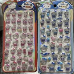 ハローキティ　3D ぷくぷく　シール　2枚セット