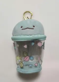 すみっコぐらし おでかけすみっコ カップ とかげ　てのりぬいぐるみ ケース