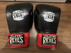 CLETO REYES エクストラパディングボクシンググローブ 黒/赤　16oz