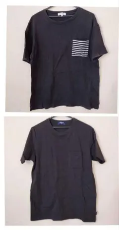 メンズブラック Tシャツ L 2枚セット