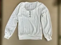 COLZA リブ編み 長袖ニット L