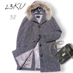 ◆新品◆TO BE CHlC 　ファー　ジャケット　44　46　コート　23区 セール】エコファージャケット/コート（その他アウター）｜DIAVEL