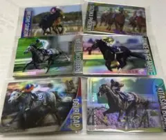 サラブレッドホースコレクション ウエハース 箔押し サイン武豊3種＋ノーマル3種