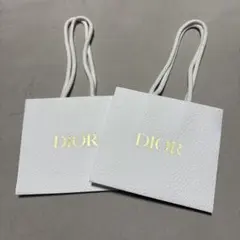 Dior ホワイト ショップ袋 小型