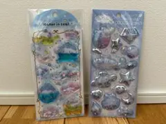 【正規品】サンリオ　ウォーターインシール　キラキラカプセルシール　シナモロール