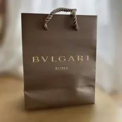 BVLGARI ブラウン紙袋 ロープ持ち手