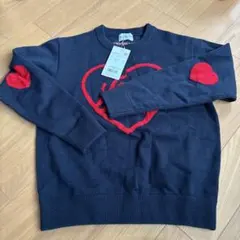 Jack Bunny!! ネイビー ハートニットセーター