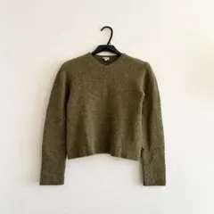 【ck calvin klein jeans】 長袖トップス ニット　カーキのサムネイル
