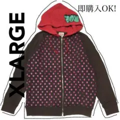 【裏起毛】X-LARGE ジップパーカー
